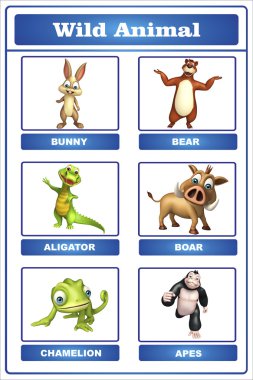 vahşi hayvan grafik