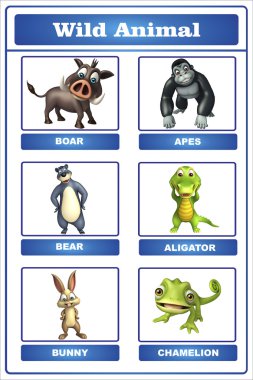 vahşi hayvan grafik