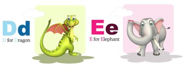 Eşek ve fil Alphabate ile