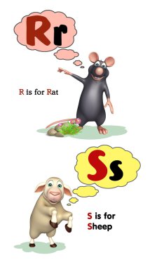 Sıçan ve koyun Alphabate ile