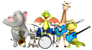 Pro ile Dinasaur, Dragon, zürafa, Rakun ve fil koleksiyonu