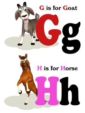 Keçi ve Alphabate ile at