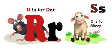 Sıçan ve koyun Alphabate ile