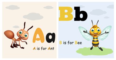 Karınca ve arı Alphabate ile