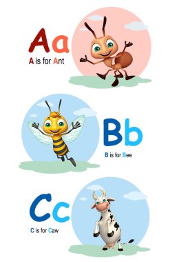 Karınca, arı ve ok ile Alphabate