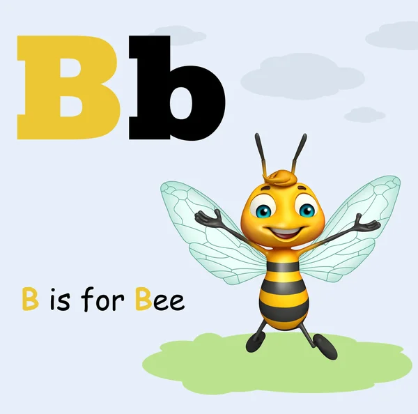 Bee with alphabte — Stock Photo, Image