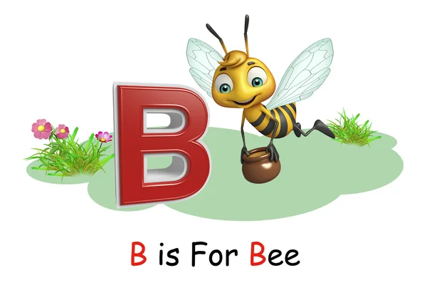 Lebah dengan alphabte — Stok Foto
