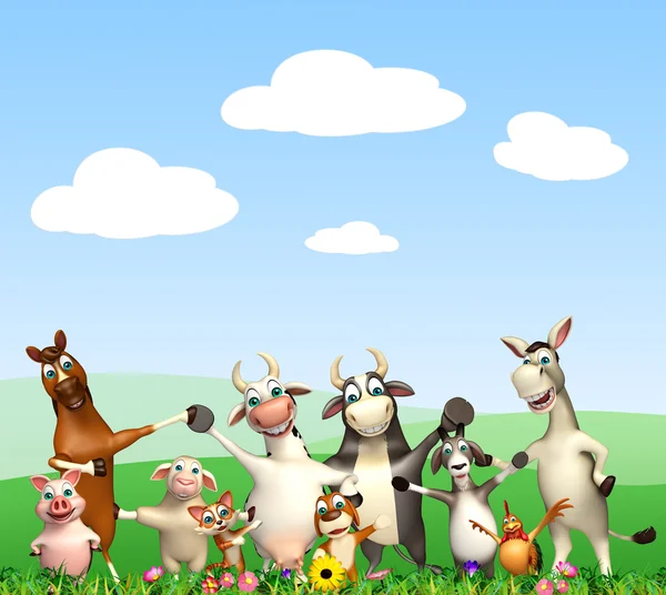 Group of farm animal — Stock Photo, Image