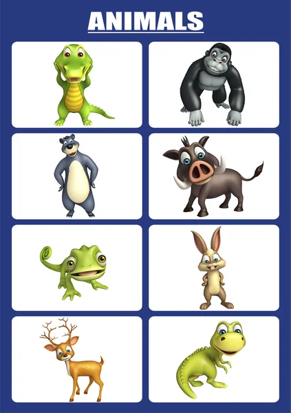 Group of animal chart — Stock Photo, Image