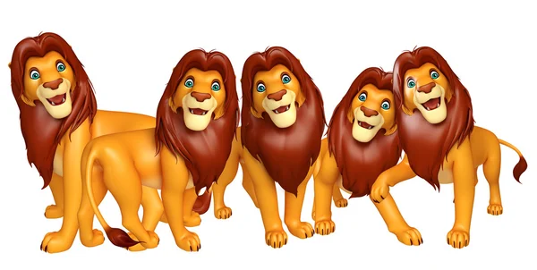 Groep van Lion collectie — Stockfoto