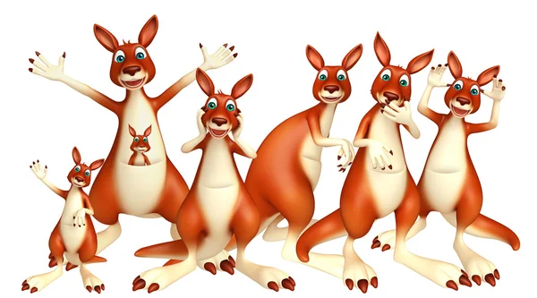 Gruppo della collezione Kangaroo — Foto Stock