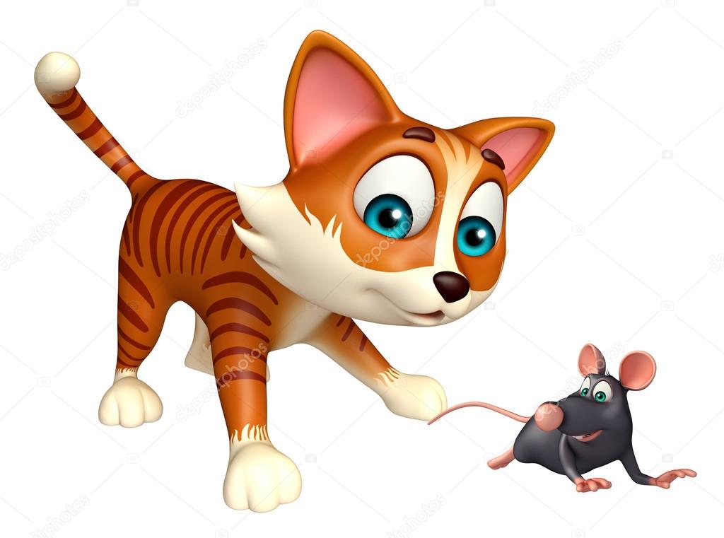  Cat  hunting Rat   Stock Photo  visible3dscience 102538148