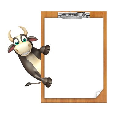 Bull çizgi film karakteri ile sınav yastık  