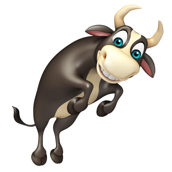 Bull vtipné kreslené postavičky — Stock fotografie