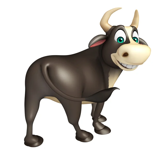 Cartone animato divertente Bull — Foto Stock