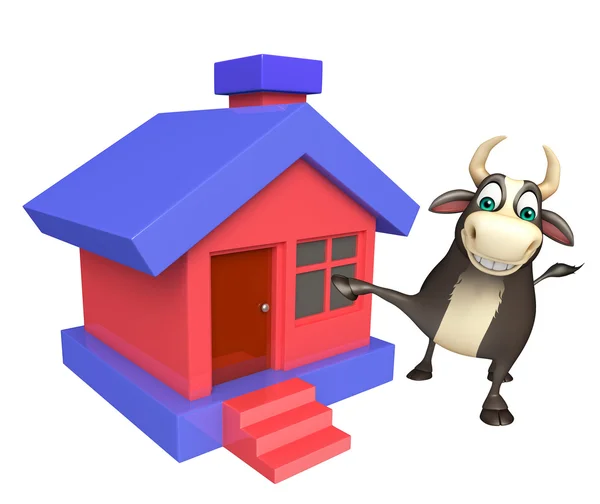 Bull seriefiguren med hem — Stockfoto