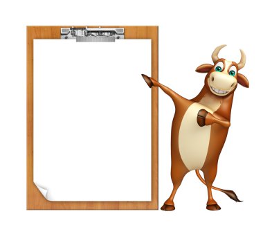 Bull çizgi film karakteri ile sınav yastık