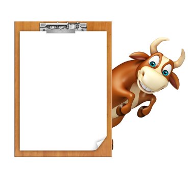 Bull çizgi film karakteri ile sınav yastık