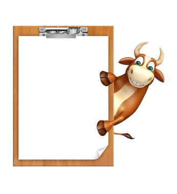 Bull çizgi film karakteri ile sınav yastık