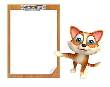 şirin kedi çizgi film karakteri ile sınav yastık  