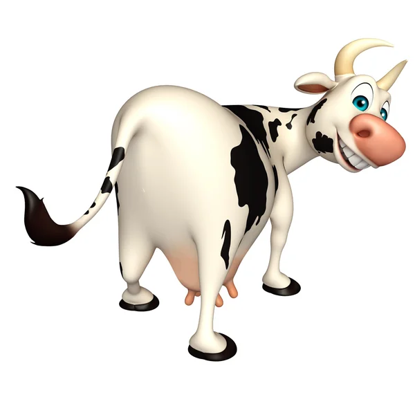 Amusant Vache drôle personnage de dessin animé — Photo