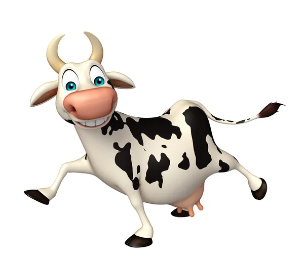 Fun Cow funny cartoon character — Stock Photo, Image