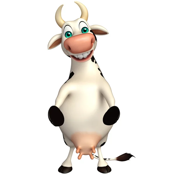 Смешной персонаж мультфильма "Корова" — стоковое фото