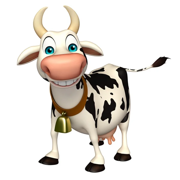 Fun Cow funny cartoon character — Stock Photo, Image