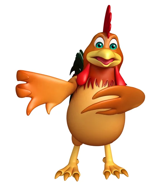 Spaß Huhn lustige Cartoon-Figur — Stockfoto