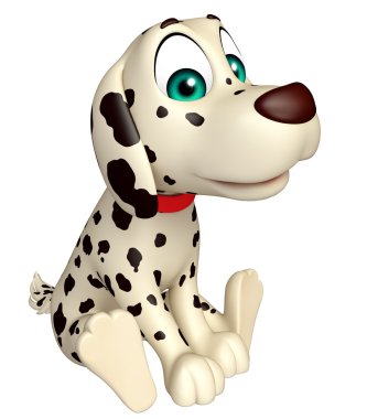 Köpek komik karikatür karakter  
