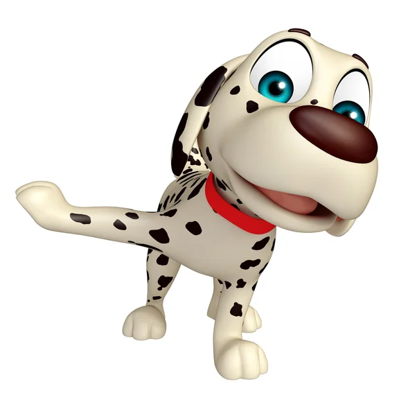 Cão engraçado personagem de desenho animado — Fotografia de Stock