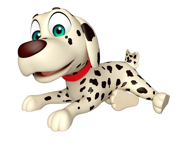 Cão engraçado personagem de desenho animado — Fotografia de Stock