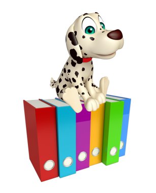 eğlenceli köpek çizgi film karakteri ile eğe