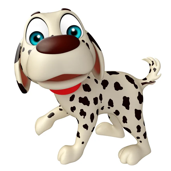 Pies funny cartoon charakter — Zdjęcie stockowe