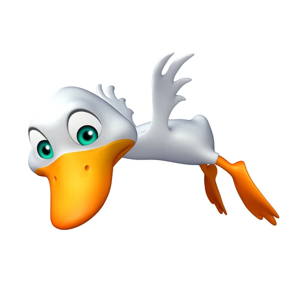 Cute Duck funny cartoon character Royalty Free Stock Photos
