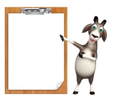 şirin keçi çizgi film karakteri ile sınav yastık 