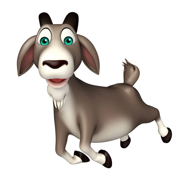 Cute Goat funny cartoon character — Stock Photo, Image