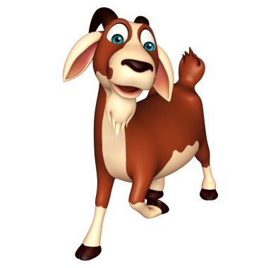 eğlenceli keçi komik karikatür karakter  