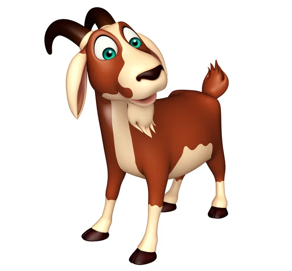 Fun Goat funny cartoon character — Stock Photo, Image