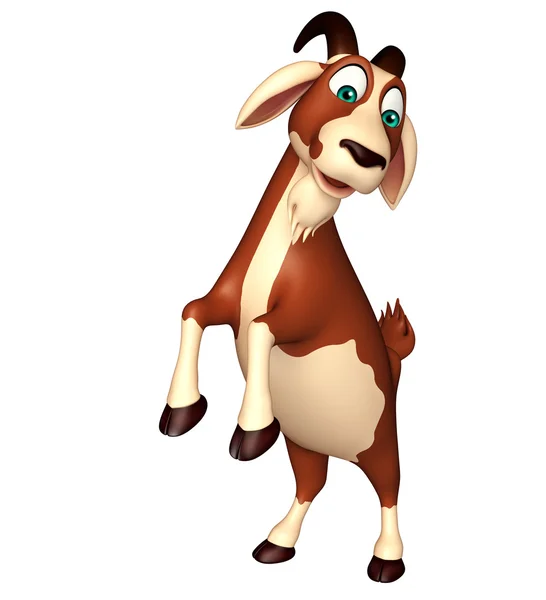 Fun Goat funny cartoon character — Stock Photo, Image