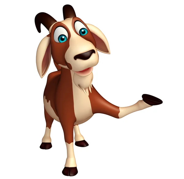 Веселий козел смішний мультиплікаційний персонаж — стокове фото