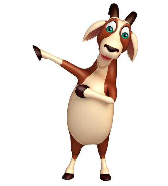 Fun Goat funny cartoon character — Stock Photo, Image