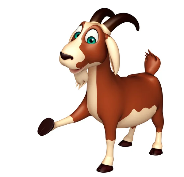 Fun Goat funny cartoon character — Stock Photo, Image