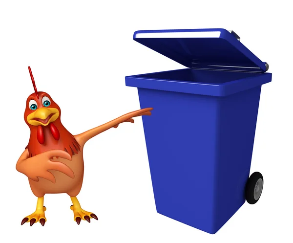 Hen cartoon character — Stock Photo, Image