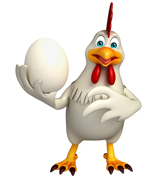 funny Hen cartoon character