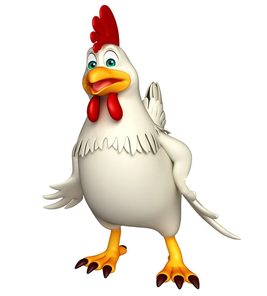 Funny Hen cartoon character — Stock Photo, Image