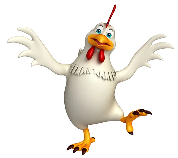 funny Hen cartoon character