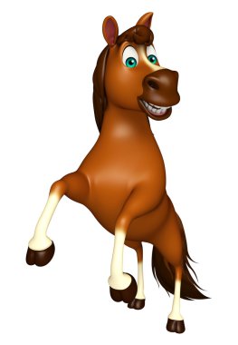 At çizgi film karakteri atlama