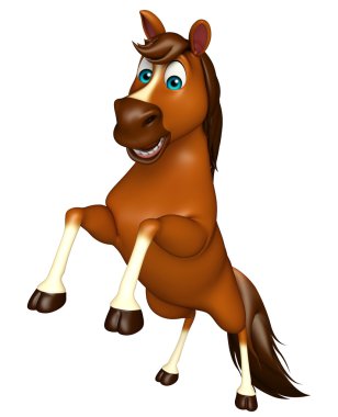 At çizgi film karakteri atlama