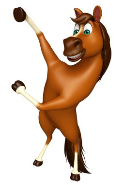 At çizgi film karakteri işaret